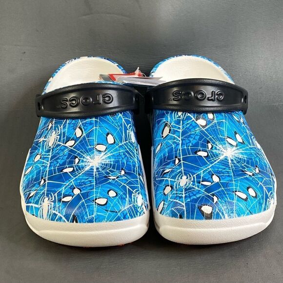 Crocs Marvel  Spiderman Bistro Graphic Clogs 208842-100 Mens Size 7 Women 9 - Picture 1 of 7